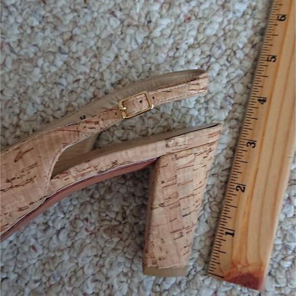 Stuart Weitzman Cork Slingback pump heels size 8 - Picture 10 of 12